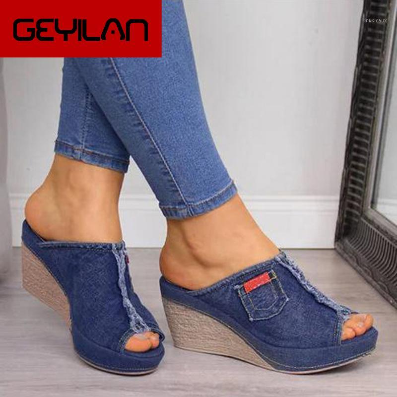 

New Arrival 2020 Women Sandals Women Summer Fashion Leisure Fish Mouth Sandals Thick Bottom Slippers Wedges Shoes Sandalias1, Black