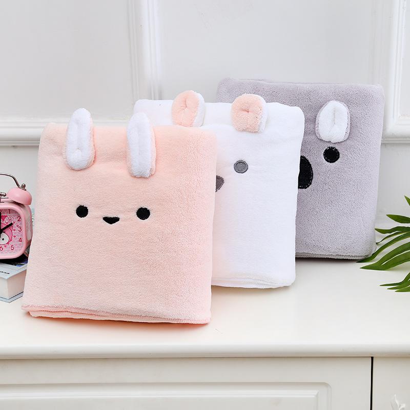 

Cute cartoon bath towel warm Plush cute pet towel net red bath, 70x140
