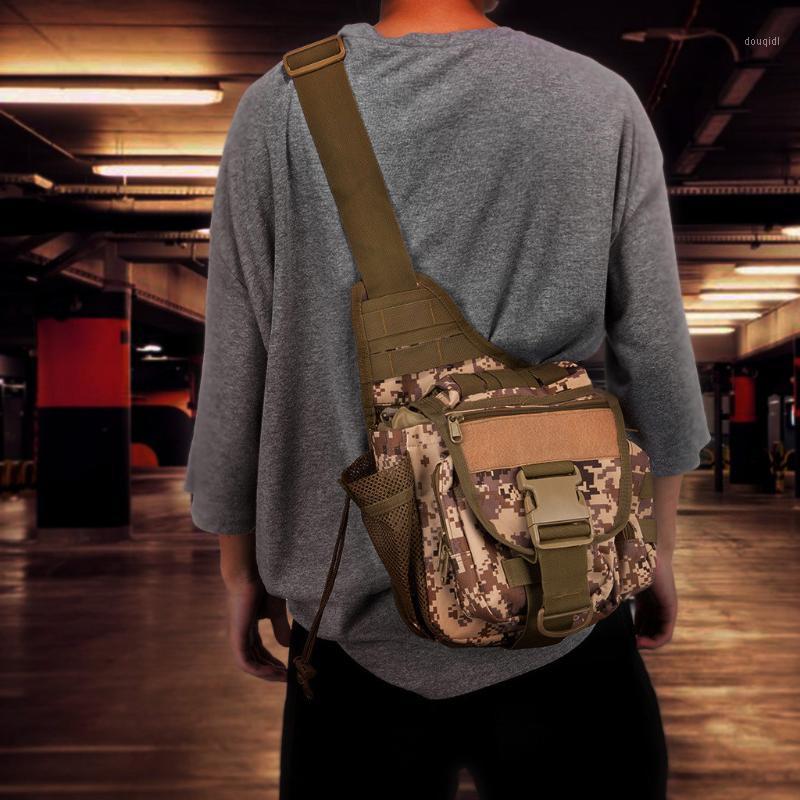 

Messenger Bag Sling Pack Fishing Tackle Bag One Shoulder Multi-Functional Special Design Convenient Cool Outdoor bags1, Brown