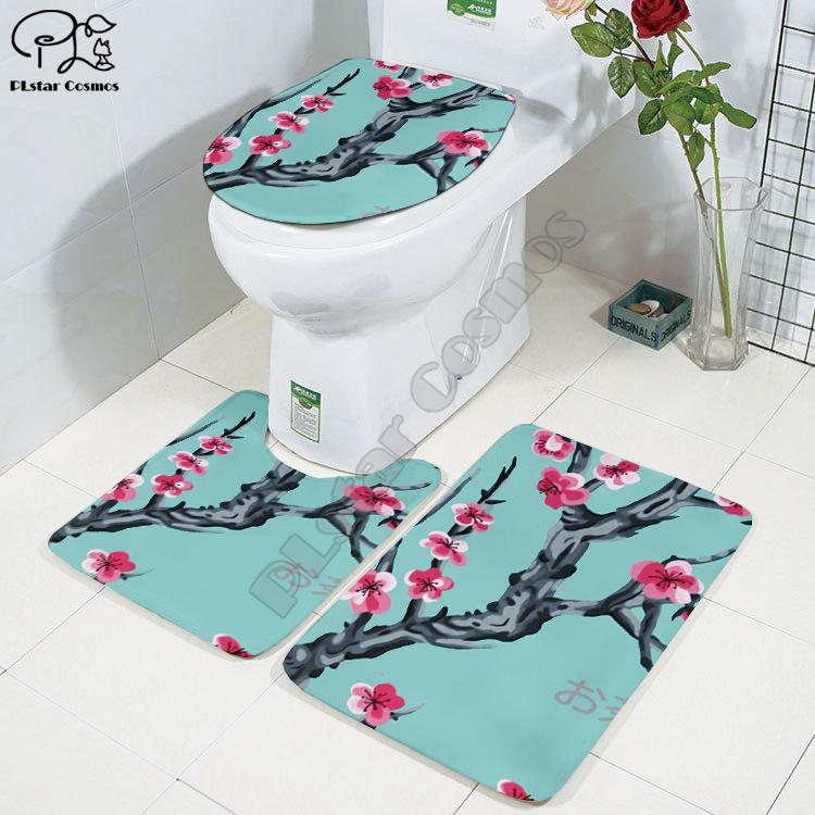 

Arizona Ice 3D printed Bathroom Pedestal Rug Lid Toilet Cover Bath Mat Set drop shipping