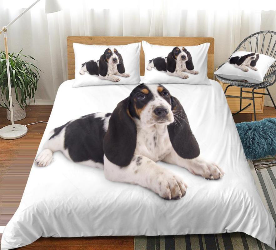 

Puppy Dogs Bedding Set Christmas Dog Duvet Cover Set Labrador Bed Linen Boys Girls Bedspread for Kids Gift Microfiber Beds1, 01