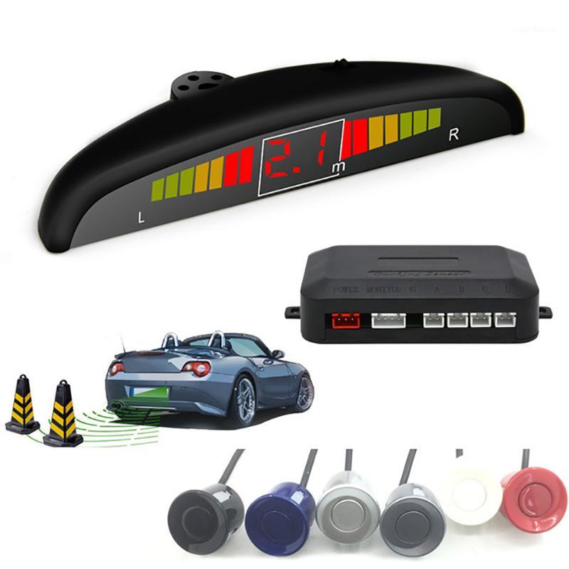 

Car Parking Sensor 12V with 4 Sensors Auto Reverse Rear Assistance Backup Park Radar Buzzer Alarm Monitor System Alarm 5 Colors1