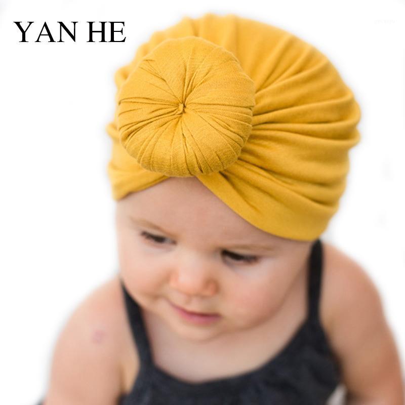 

Foreign Trade New Baby Products Children's Headscarf CAP Baby Solid Color Knot Pullover Cap for Cross-border Use1, 10