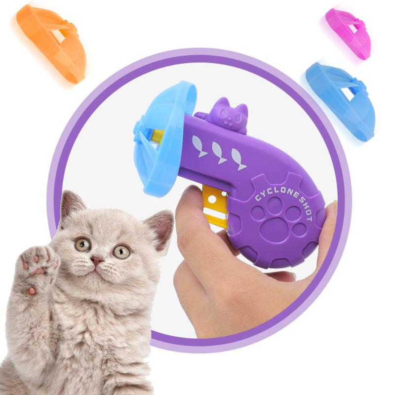 

Dog Pet Toys Cat Training Supplies Pet Cat Tracks Toy Flying Propellers Disc Saucers Interactive