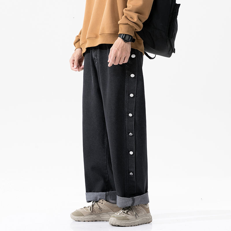 

Men's Korean Streetwear Straight 2021 Spring Summer New Woman Casual Oversize Denim Pants Collage Hip Hop Jeans S1f9, Lightblue