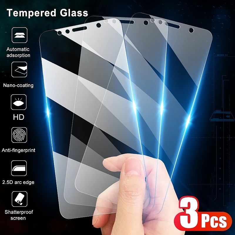 

3Pcs Tempered Glass For Samsung Galaxy A81 A31 A71 A41 A51 A91 4G 5G S21 S22 FE PLUS ULTRA Full Cover HD Screen Protector Film