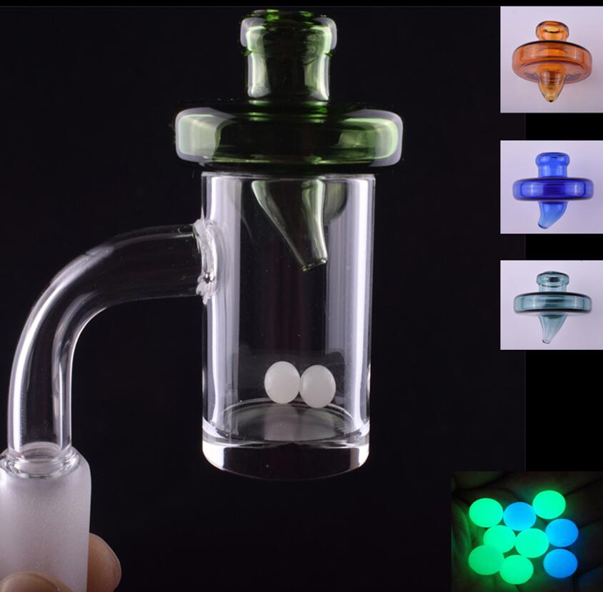 

2021 NEW Quartz Banger Nail With Glass UFO Carb Cap Terp Pearl 10mm 14mm 18mm Male Female For Glass Water Bongs Dab Rigs