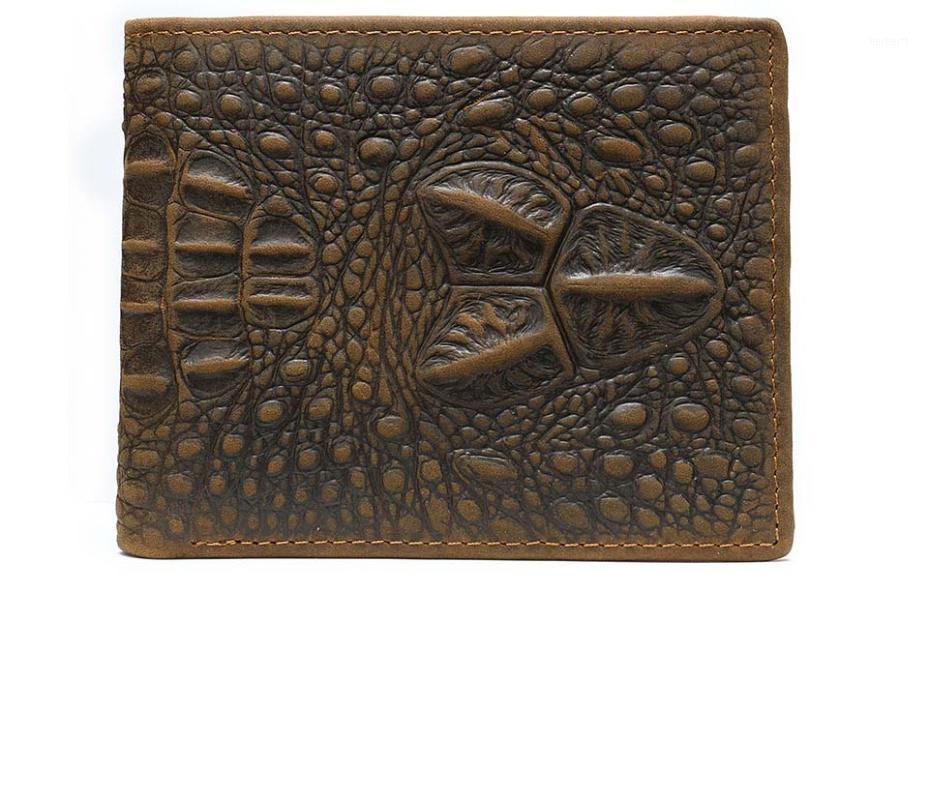 

Men's Embossed Crocodile Short Wallet Hand Pocket Wallet Zipper Bag Case for male's in beautiful styles1, Color same as pictur