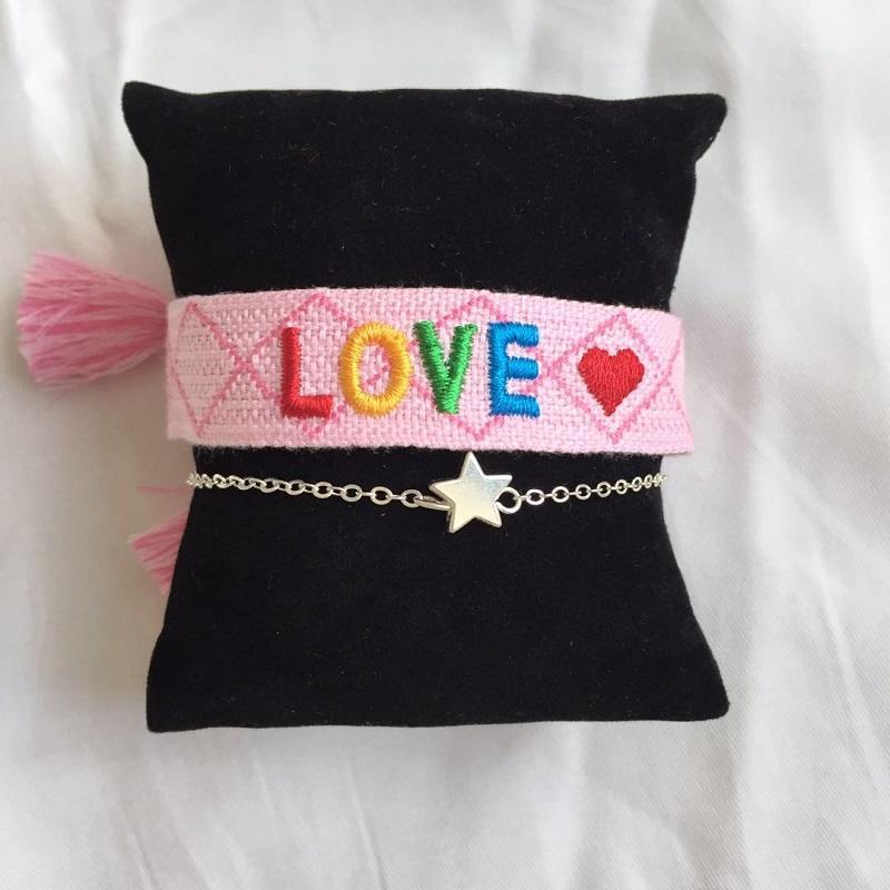 

Threaded bracelet fresh Summertime series Woven friendship bracelets Handmade braided Bracelet1