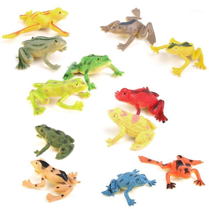 

Small plastic frog Realistic simulation decoration Children's toys 12 pcs1