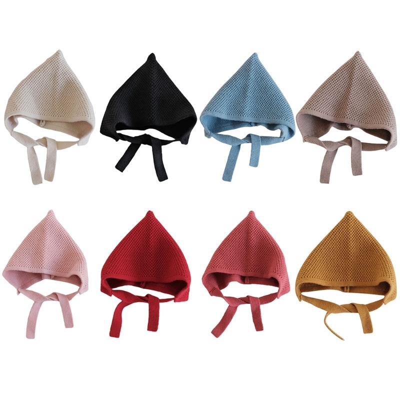 

Autumn Winter Warm Baby Hat Infants Solid Color Cap Knitted Kids Beanie Bonnet, Red