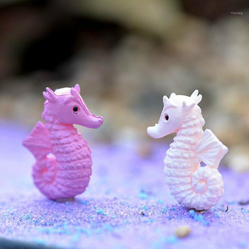 

Miniatures Ocean Landscape Seahorse Animals Figurine Home Decoration Accessories Fairy House Garden Office Desk Cake Decor DIY1