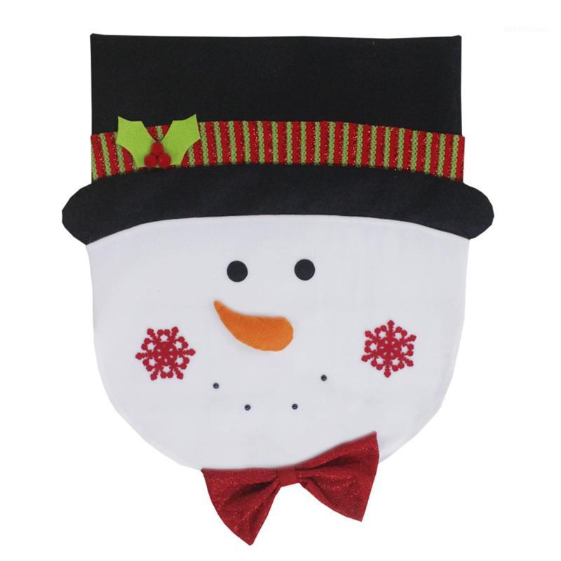 

Chair Cover Lovely Christmas Decoration Linen Plush Festival Gifts Comfortable1