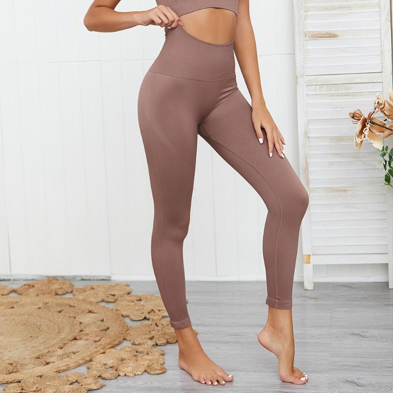 

Women Yoga Pants Sexy Yoga Tummy Control Athletic Fitness Leggings Women Stretchy High Waist Gym Sport Tights Pants1, 2146grey