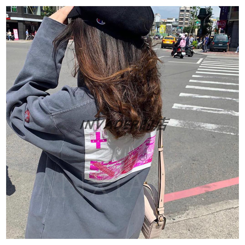 

2021 New Batik Water Wash Cross Print Men's and Women's Japanese Street Harazuku Vintage Cotton Long Sleeve Hoodie 7k45, Gray