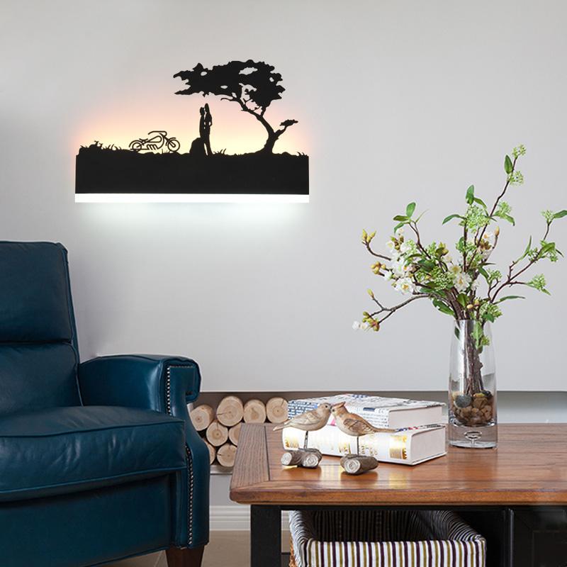 

Mediterranean style wooden rudder cafe bars helmsman household adornment wall lamp