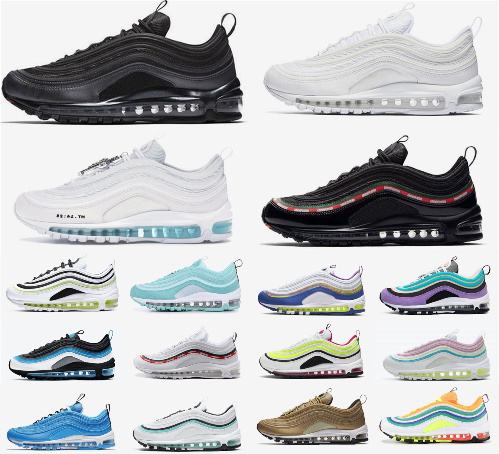 

Blue Easter shoes womens game cushion triple sneakers Aurora Walking Trainers Silver mens Jogging white 97s sports running, Shoelace