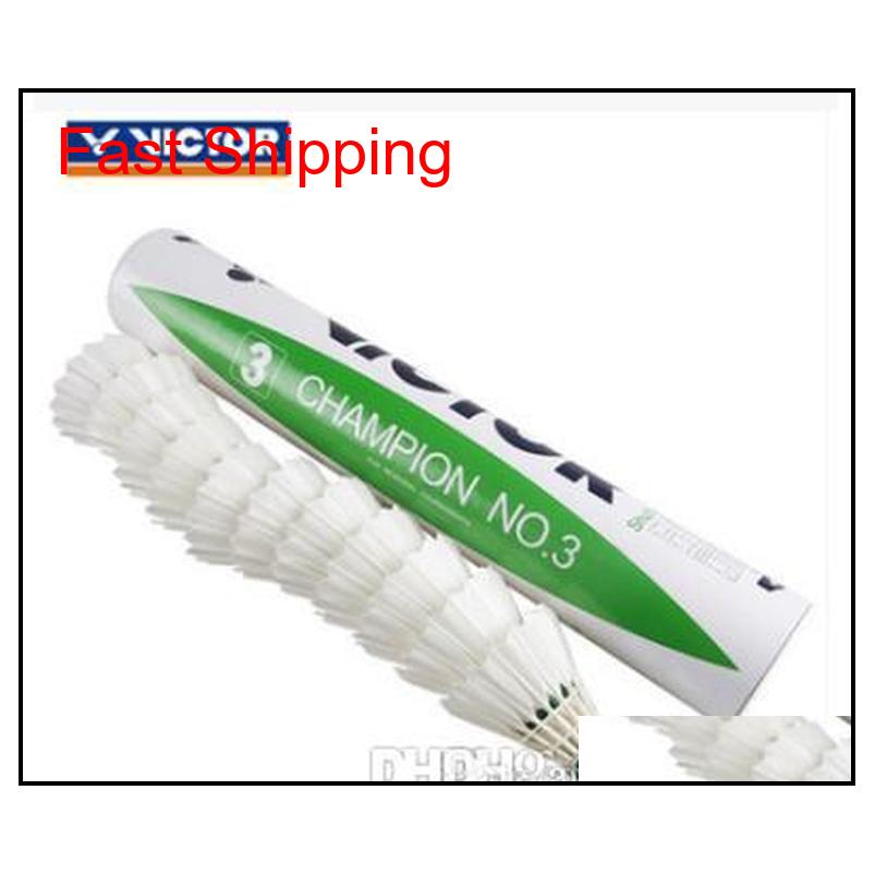

Hot Salechampion No.3 Badminton Shuttlecock Quality Guaranteed Shuttlecock High Quality Game Balls 12 Piec qylvhx hairclippers2011