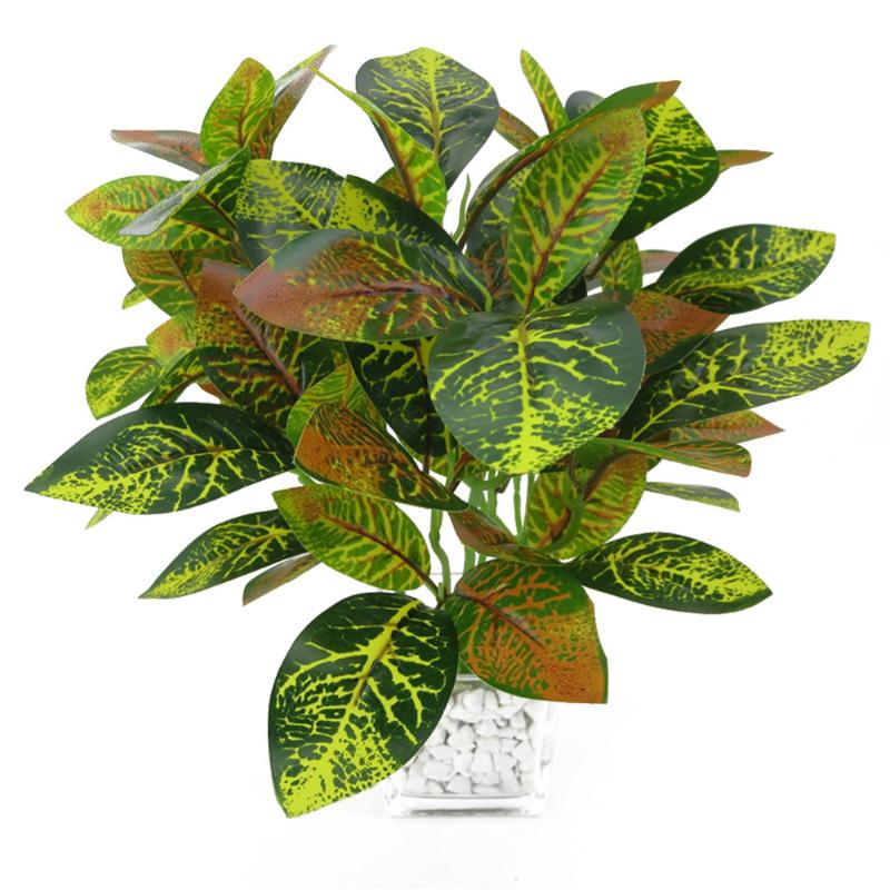 

5 Fork water grass Eucalyptus Plastic Artificial Plants Green Grass plastic flower Plant Wedding Home Decoration Table Decors