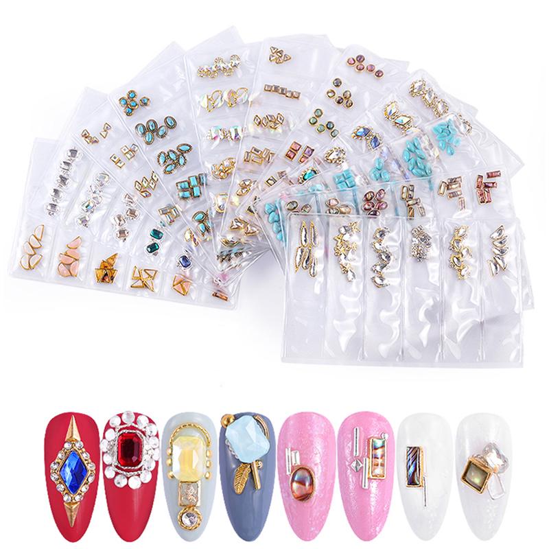 

1 Pack Multi Color Crystal Rhinestones Flat-back AB Colors Tip 3D Charms DIY Tips Manicure Nail Art Decorations