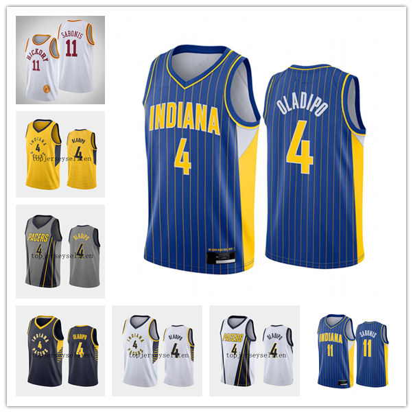 

Indiana Pacers MEN Victor Oladipo Domantas Sabonis Swingman Icon Association city basketball Jersey, 11