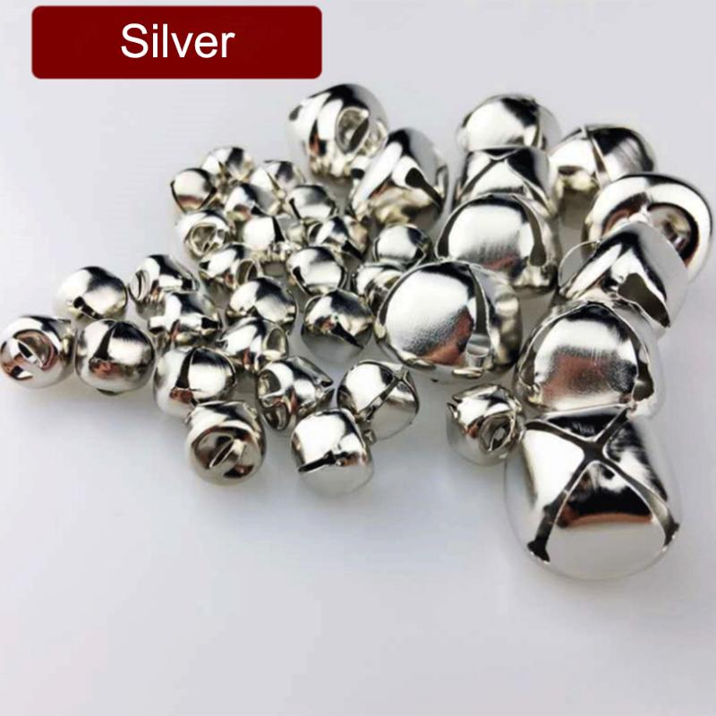 

200pcs 25mm Mini Jingle Bells Pendants Christmas Tree Hanging Bell Ornament for Christmas Festival New Year Jewelry Bells