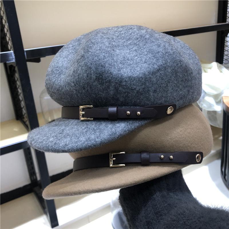 

New High-end Woollen Cloth In Early Autumn Newborn Pom Pom Hat, Black