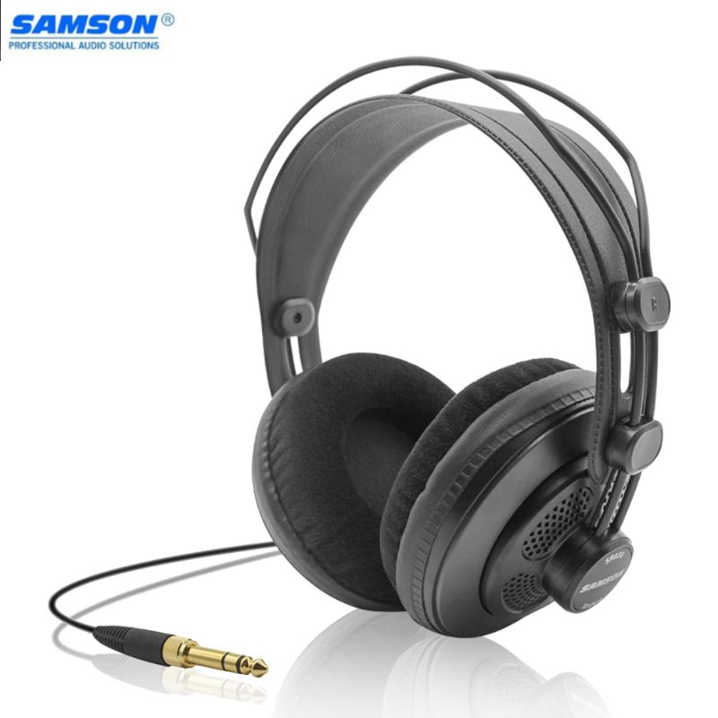 

SAMSON SR850 Studio Reference Monitor Headphones Dynamic Headset Semi-open Design for Recording Monitoring Music Game Playing, Black