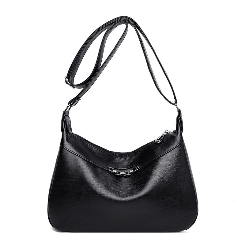 

New women's bag fashion Pu handbag simple fashion messenger bag, Bronze