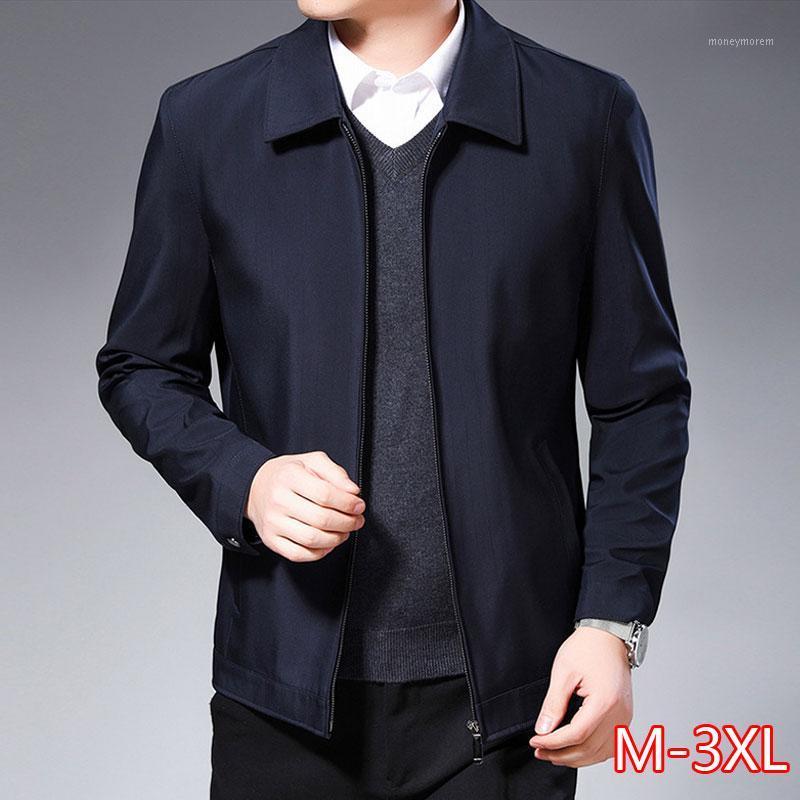 

2020 Spring And Autumn New Middle-aged And Elderly Loose Casual Men's Jackets High-quality Outerwear Men's Jackets1, Dark green
