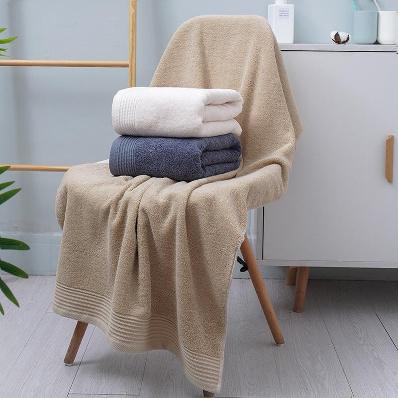 

Gaoyang Origin Pure Cotton Bath Towel Thickened Soft Absorbent Household 70 * 140 Large Adult Bath Towel, White