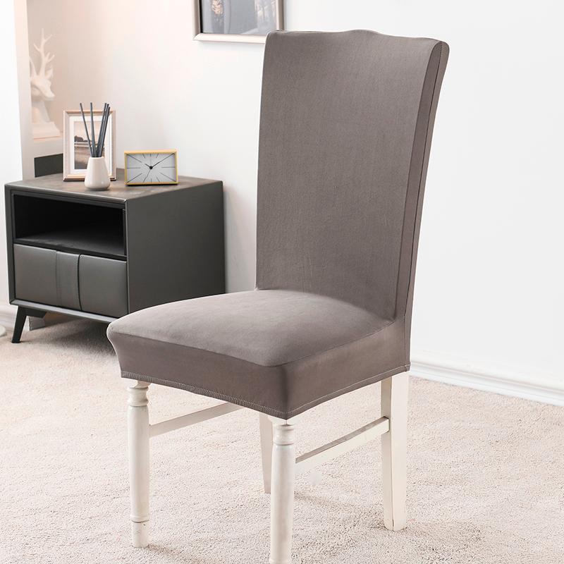 

1pc Solid Color Chair Cover Spandex Stretch Elastic Slipcovers Chair Covers For Kitchen Dining Room Wedding Banquet Hotel