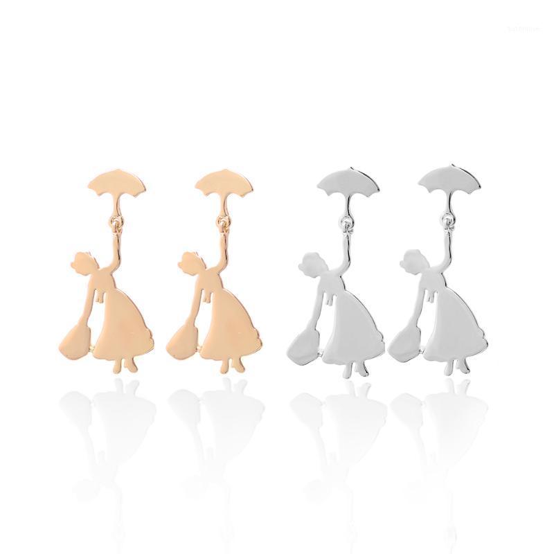 

DCARZZ Earring Cute Umbrella Girl Statement Earrings Wedding Classic Jewelry Women Gold Small Stud Earrings Women Gift1