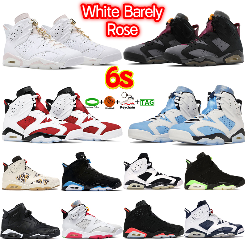 

Designer 6s 6 Basketball Shoes White Barely Rose Bordeaux Carmine University Blue Electric Green Cactus Hare DMP Midnight Navy UNC Men Sneakers Women Trainers, No.27- bubble wrap packaging