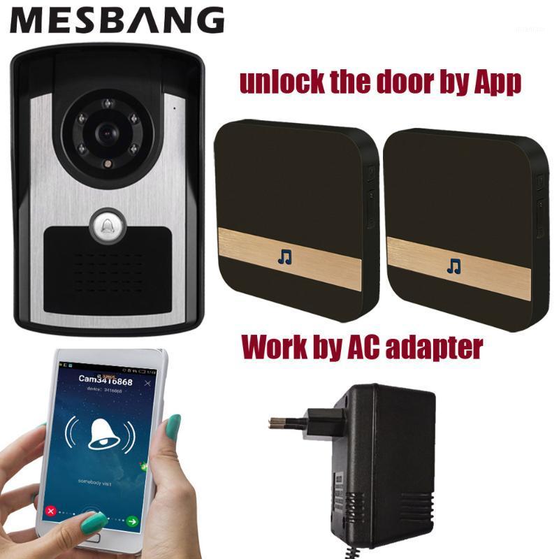 

New wifi video doorbell door calling video wireless door intercom waterproof support unlock by APP and chime1