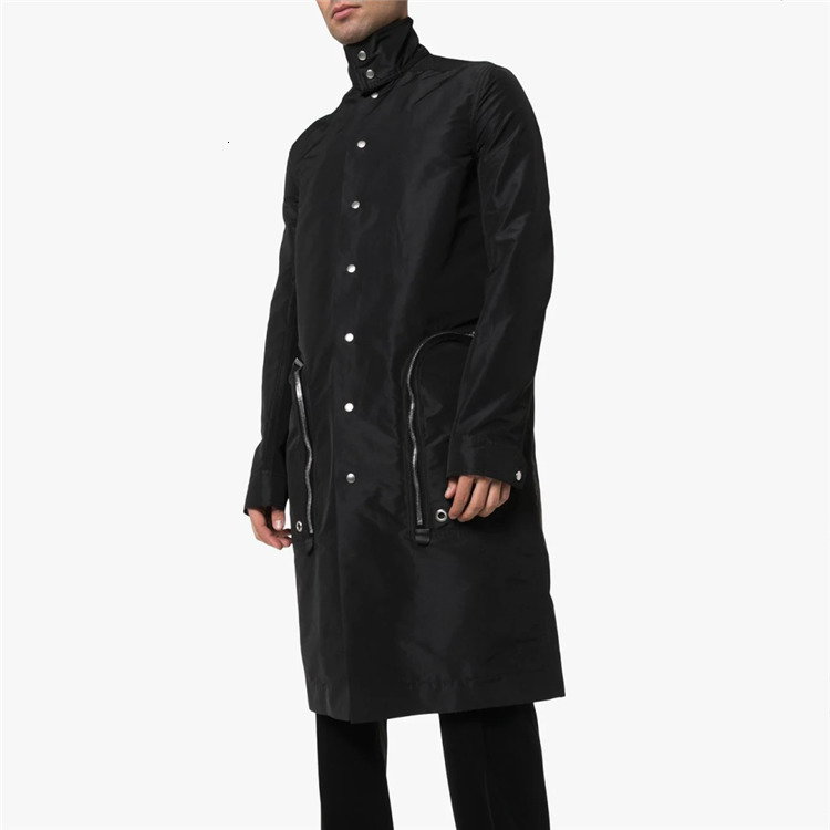 

2021 New S-6xl. Spring Autumn Europe United States i Let Loose Youth Personality in Long Male Casual Jacket E4W9, Black