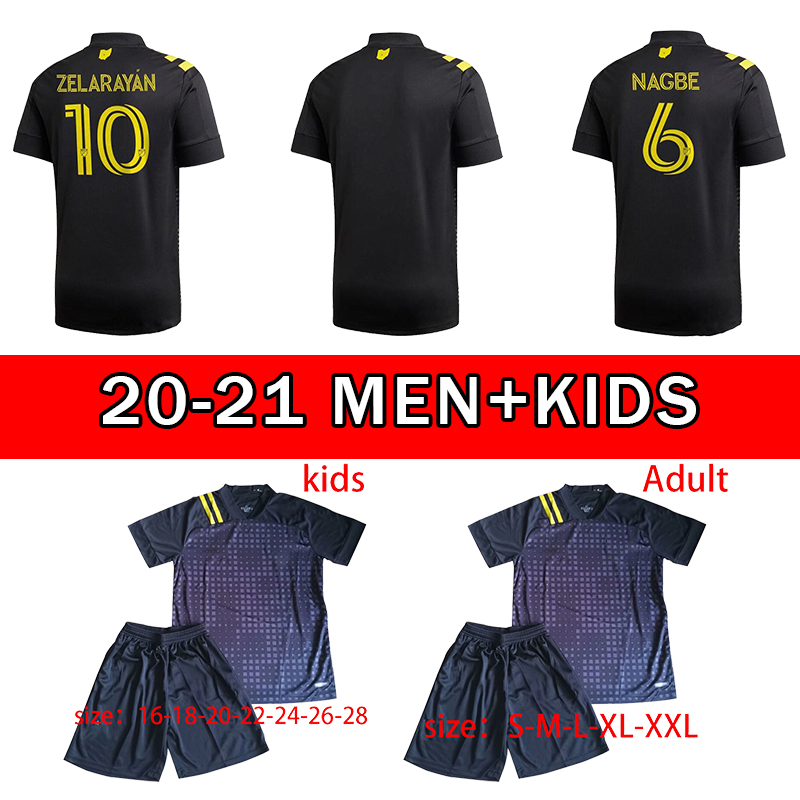 

2020 Adult and Kids kit Columbus Soccer Jerseys 20 21 JONATHAN TRAPP P.SANTON HIGUAIN ZARDES R.WILLIAMS Columbus Black, 1pcs