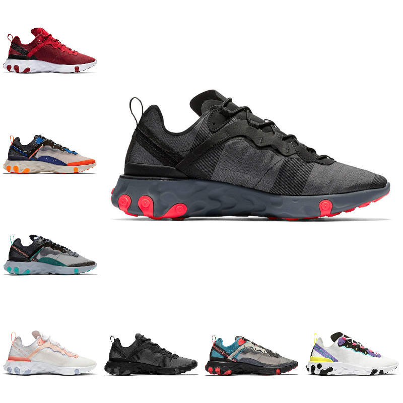 

Sale 2021 React Element 87 55 Men Women Running Shoes Anthracite Bred Total Orange White Green Hyper Solar Red Tour Yellow Sports Sneakers, 11 light orewood brown