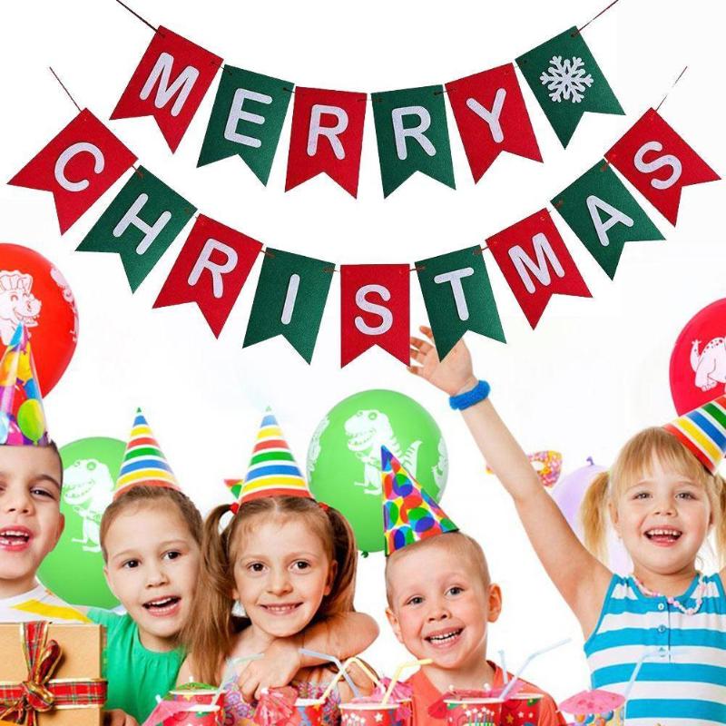 

3m Creative Deer Santa Paper Flags Banner Garlands Pennant Shower Bunting Christmas Christmas Party Supplies Baby Decoratio F3N1