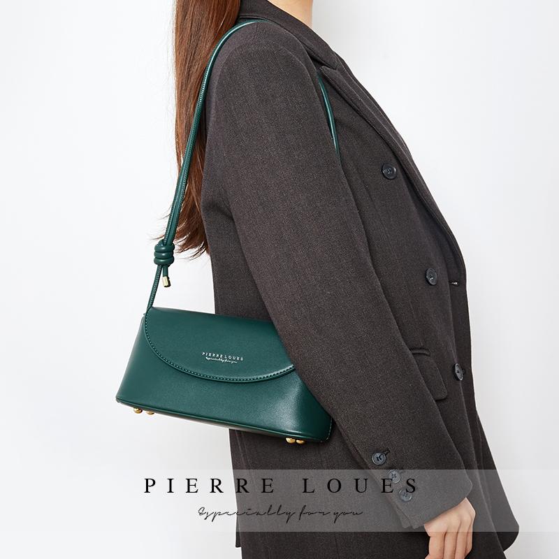 

Brand Designer Baguette Handbag Women's Shoulder Bag Pu Leather Female Crossbody Bags Messenger Women Fashion Underar Purse, Black