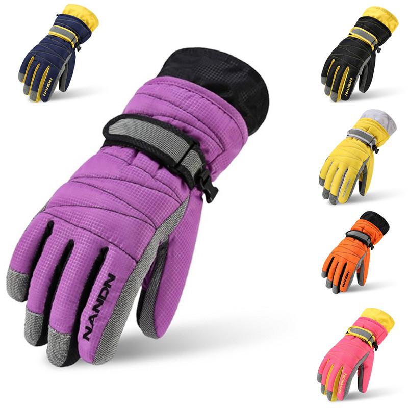 

Ski Gloves Snowboard Gloves Snowmobile Motorcycle Riding Winter Windproof Waterproof Snow Women Men Boy Girl Kids, Black
