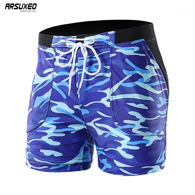 

2020 New Summer Swimming Shorts for Men Trunks Hot Swimsuit Briefs Beach Shorts Quick Dry Swimwear Surf L011