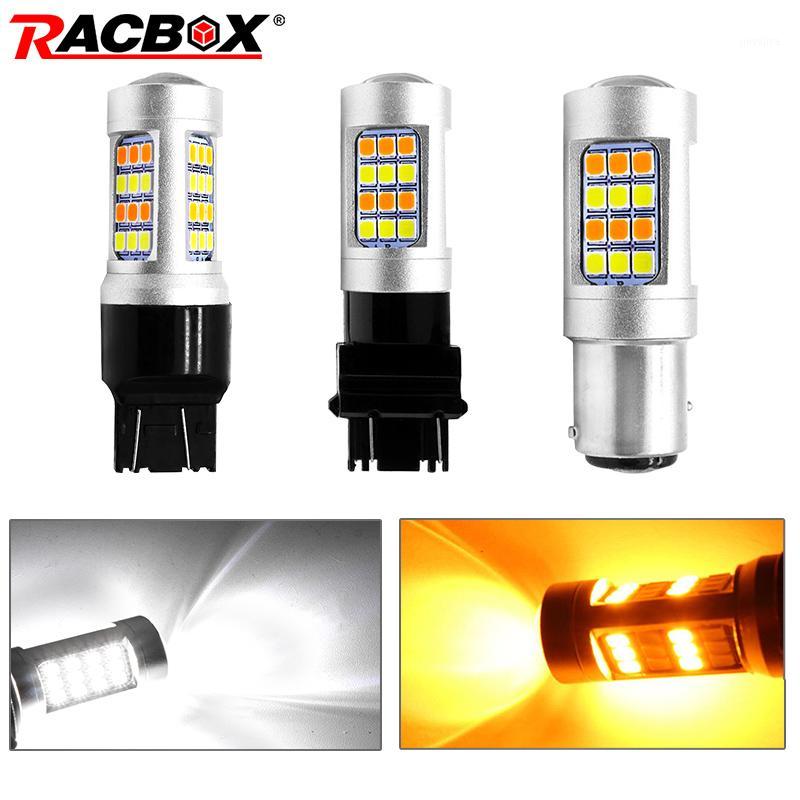 

2pcs/set 1157 3157 7443 Dual Color LED Bulbs 2835 42 SMD White Yellow BAY15D T25 T20 LED Car Parking Lamp Turn Signal Lights 12v1, As pic