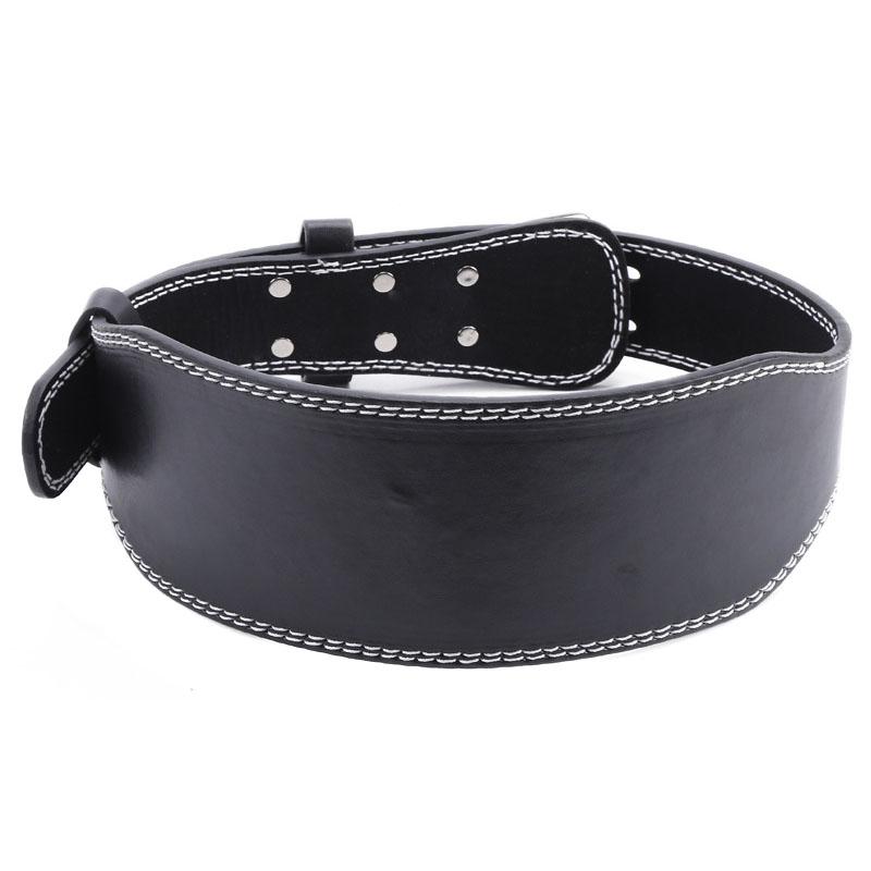 

Hot Weightlifting Belt PU PVC Gym Fitness Crossifit Body Building Back Support Weight Lifting Power Training Belts Equipment DO2, Black