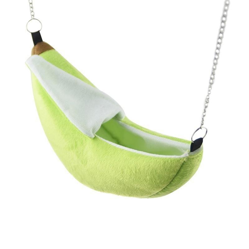 

Small Pet Bed Banana Design Hamster Ferret Rat Squirrel Hammock Hanging Cage Nest Bed House Toys Small Animals Nest Pet Supplies