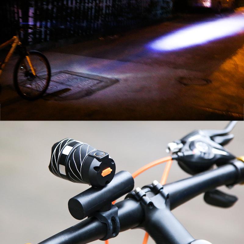 

Rechargeable LED Bike Light Bicycle Headlight Front Cycling Safety for Night Riding