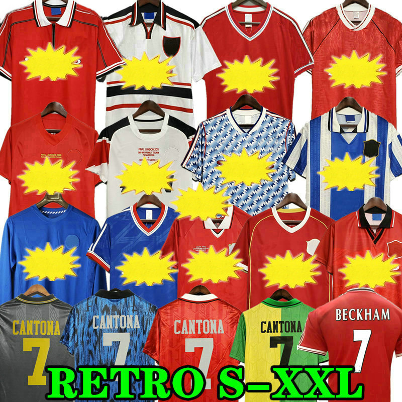 

Retro 2002 CANTONA Soccer jerseys football Giggs SCHOLES Beckham RONALDO Solskjaer ROBSON KEANE Carrick 06 07 08 94 96 97 98 99 86 88 1990, 07/08 away