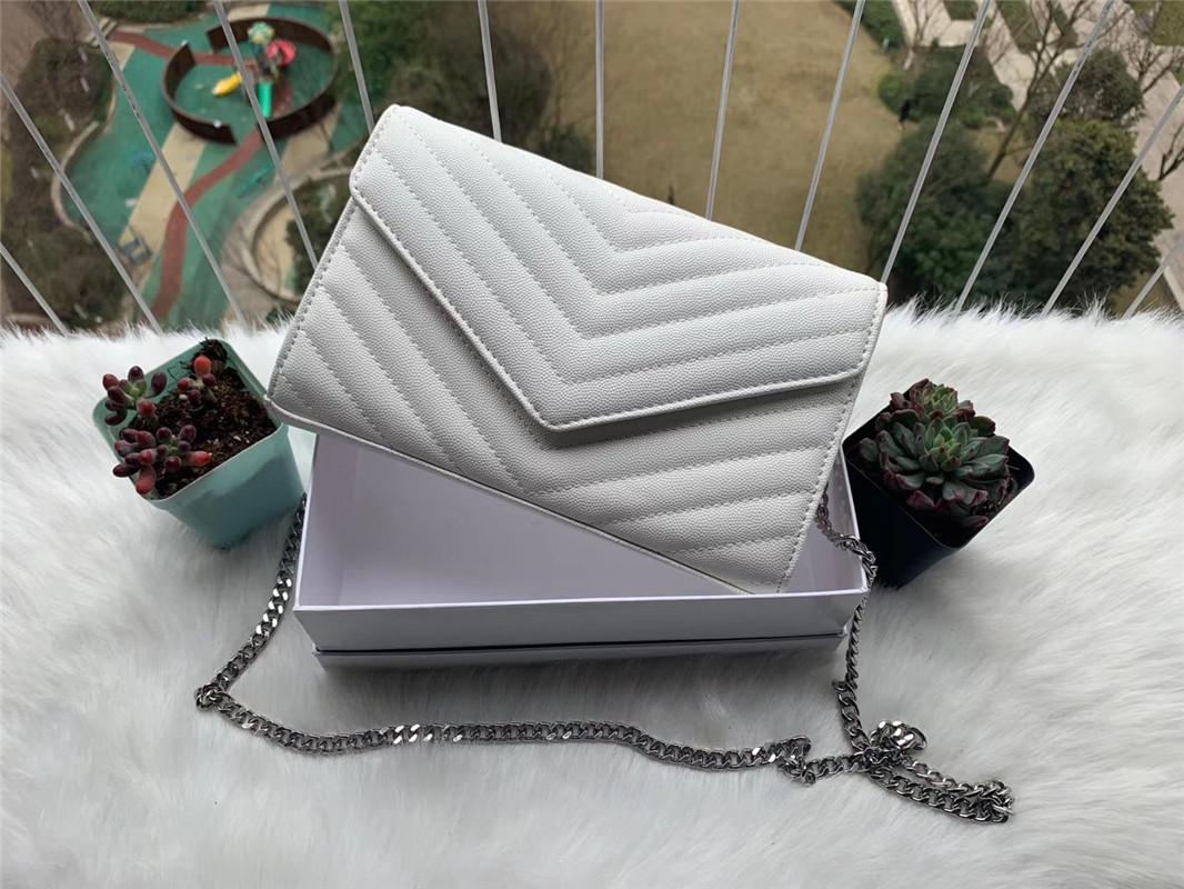 

Ladies Shoulder Bags Silver Chain Women handags Cover Diagonal Crossbody Bag pu Leather Female Lady Messenger Pures bai, Red