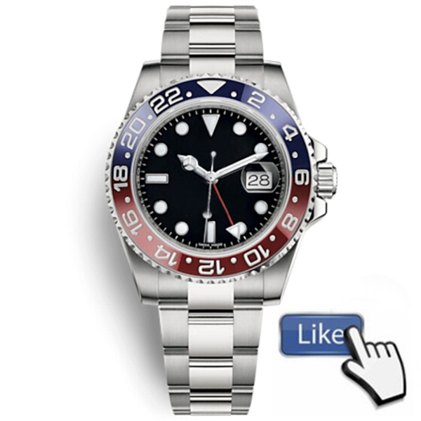 

Mens Watch Blue Red Ceramic Bezel Glide Lock Strap Adjustable Automatic Clasp Wristwatch Self-wind Montre de luxe Relojes Orologio da uomo