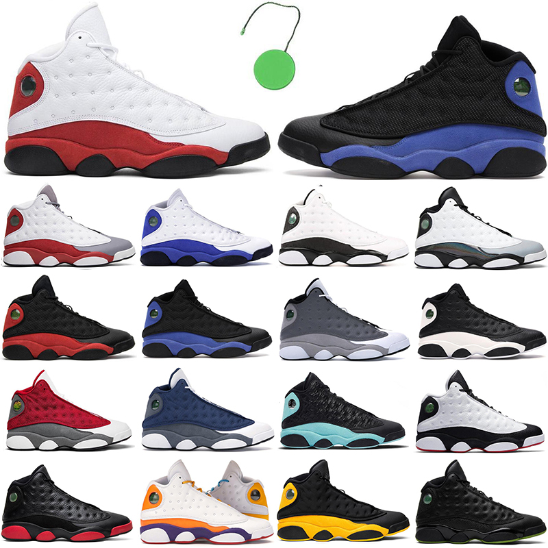 

2021 New Basketball shoes men 13s Red Flint Hyper Royal Playground Reverse Lucky Green Black Cat Chicago women mens outdoor great sneakers
